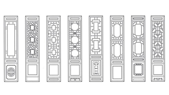 洛江喜迎门中式花格CAD设计图样式大全